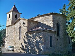 Le chevet de l'église...