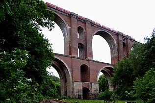 El puente de Plauen (1905) en Plauen, sobre el río Weisse