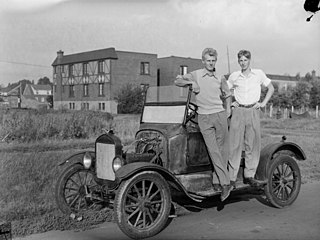 A 1923 Ford T in Canada, photographed in 1948