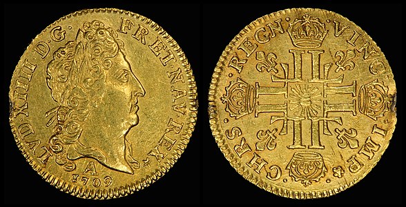Louis d'or under Louis XIV, by the Kingdom of France