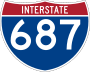 Interstate 687 marker