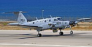 A Beechcraft King Air from 100 Squadron "Flying Camel", 2019 at Sde Dov Airport