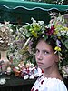 Ukrainian flower wreath