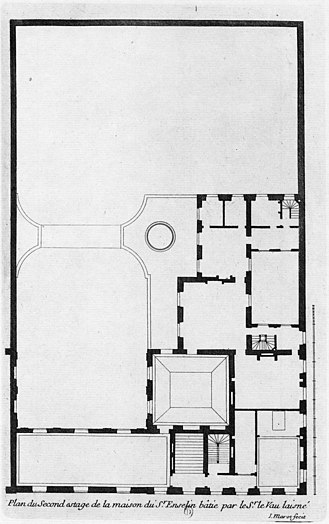 Plan of the main floor[6]