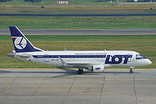 A LOT Embraer 170 in the 1970s livery.