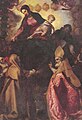 Madonna del Rosario e i Santi Domenico di Guzman, Monica e Agostino Vescovo Pontedera, Chiesa dei SS. Giacomo e Filippo