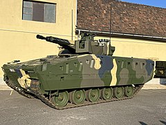 The first ever serial produced Lynx KF41 wearing the colors of the Hungarian Army