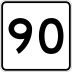 Route 90 marker