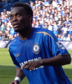 Michael Essien als Spieler des englischen Fußball- clubs FC Chelsea im Herbst 2006