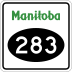 Provincial Road 283 marker