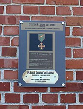 La plaque commémorative de la croix de guerre 1914-1918.