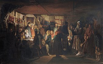 Приход колдуна на крестьянскую свадьбу (1875)