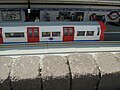 Model of a London underground carriage in Miniland.