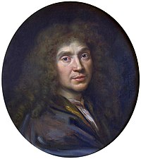 Portrait of Molière by Pierre Mignard
