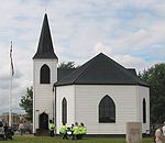 Side view of the Norwegian Church