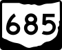 State Route 685 marker