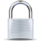 White padlock