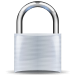 White padlock