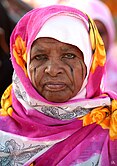 Sudanese woman with facial scarification