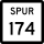 State Highway Spur 174 marker