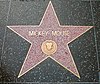 The Mickey Mouse star at the Hollywood Walk of Fame