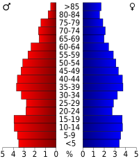 Pyramide des âges.