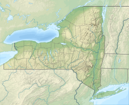 Location of Glenmere Lake in New York, USA.