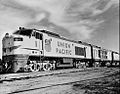 Image 56A gas turbine locomotive operated by the Union Pacific Railroad (from Train)