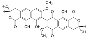 Strukturformel von Viomellein