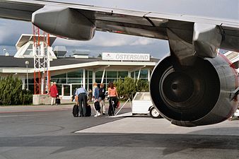 Åre Östersunds flygplats, terminal.