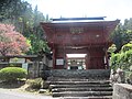 法華寺山門(最寄JR茅野駅、案内板から少し上る＋解説板）