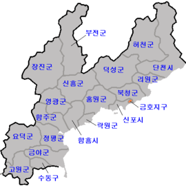 금호군의 위치