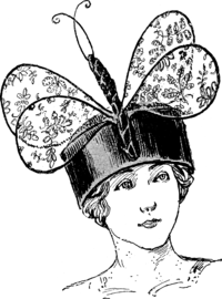 Toque féminine en 1913.