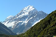 Aoraki / Mount Cook is the highest point in New Zealand and the apex of the South Island.