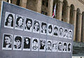 Image 13Photos of the April 9, 1989 Massacre victims (mostly young women) on billboard in Tbilisi (from History of Georgia (country))