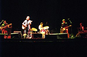 Augie March playing at Rod Laver Arena in support of Crowded House in November 2007