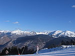 La piste bleue « Bonascre » d'Ax-3 Domaines.