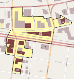 Map of district boundaries.