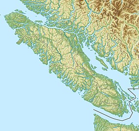 Map showing the location of Rathtrevor Beach Provincial Park