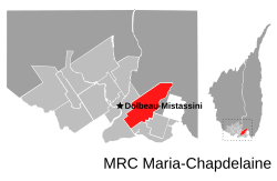 Location of Sainte-Jeanne-d'Arc