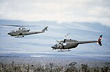 Hunter/killer team of AH-1 and OH-58 helicopters as tested at Ansbach