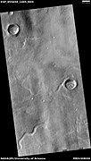 Channels, as seen by HiRISE under HiWish program. These channels seem to disappear at time. They may be going under the ground for a time.