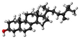 Ball-and-stick model of episterol