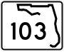State Road 103 marker