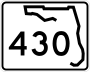 State Road 430 marker
