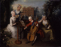 Frederick, Prince of Wales, and His Sisters, 1733, National Portrait Gallery, London