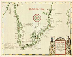 (1723) Mapa de Egede de Groenlandia