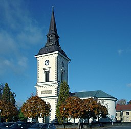 Hjo kyrka i oktober 2009