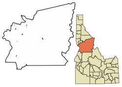 Location of Stites in Idaho County, Idaho.