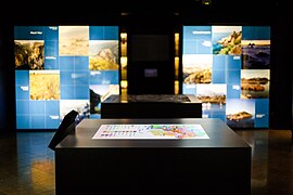 Salle de la géodiversité et de l'évolution des paysages du muséum départemental du Var, photo Kevin Pinon.